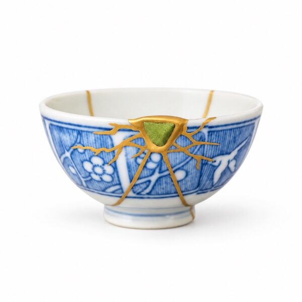 呼継ぎころ茶碗 緑雷（ろくらい）｜金継ぎ ※作品展展示商品