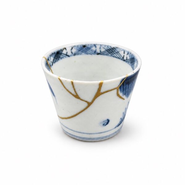 江戸期蕎麦猪口割れに金継ぎ ※作品展展示商品